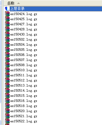如何分析网站日志文件(图2) 网站日志目录截图